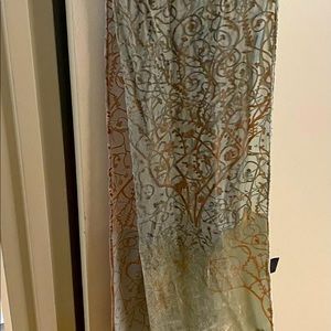 Kevin O Brien studio scarf silk, velvet, rayon